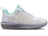 K-Swiss Women's Shoes Ultrashot 3 | Nimbus Cloud/Lilac Gray/Neon Purple