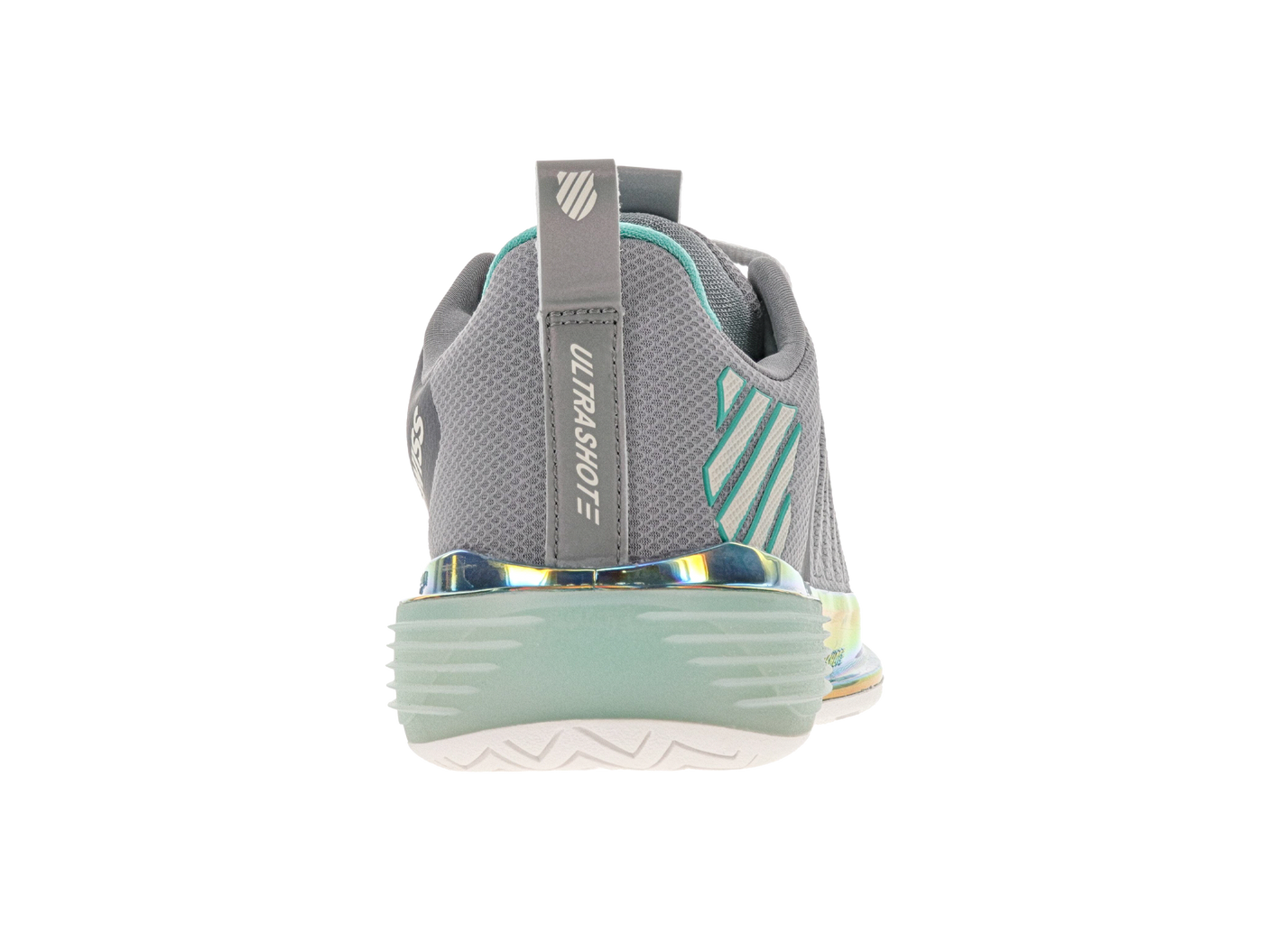 Zapatillas K-Swiss Ultrashot 3 para mujer | Aleación/Blanco brillante/Turquesa