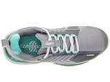 Zapatillas K-Swiss Ultrashot 3 para mujer | Aleación/Blanco brillante/Turquesa