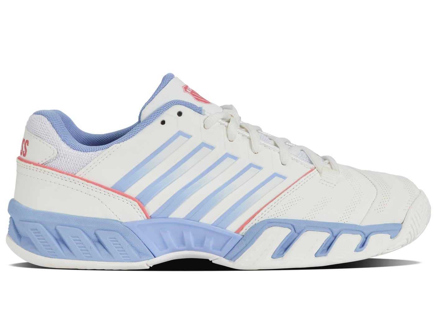 K-Swiss Women's Shoes Bigshot Light 4 | Bright White/Open Air/Strawberry Ice