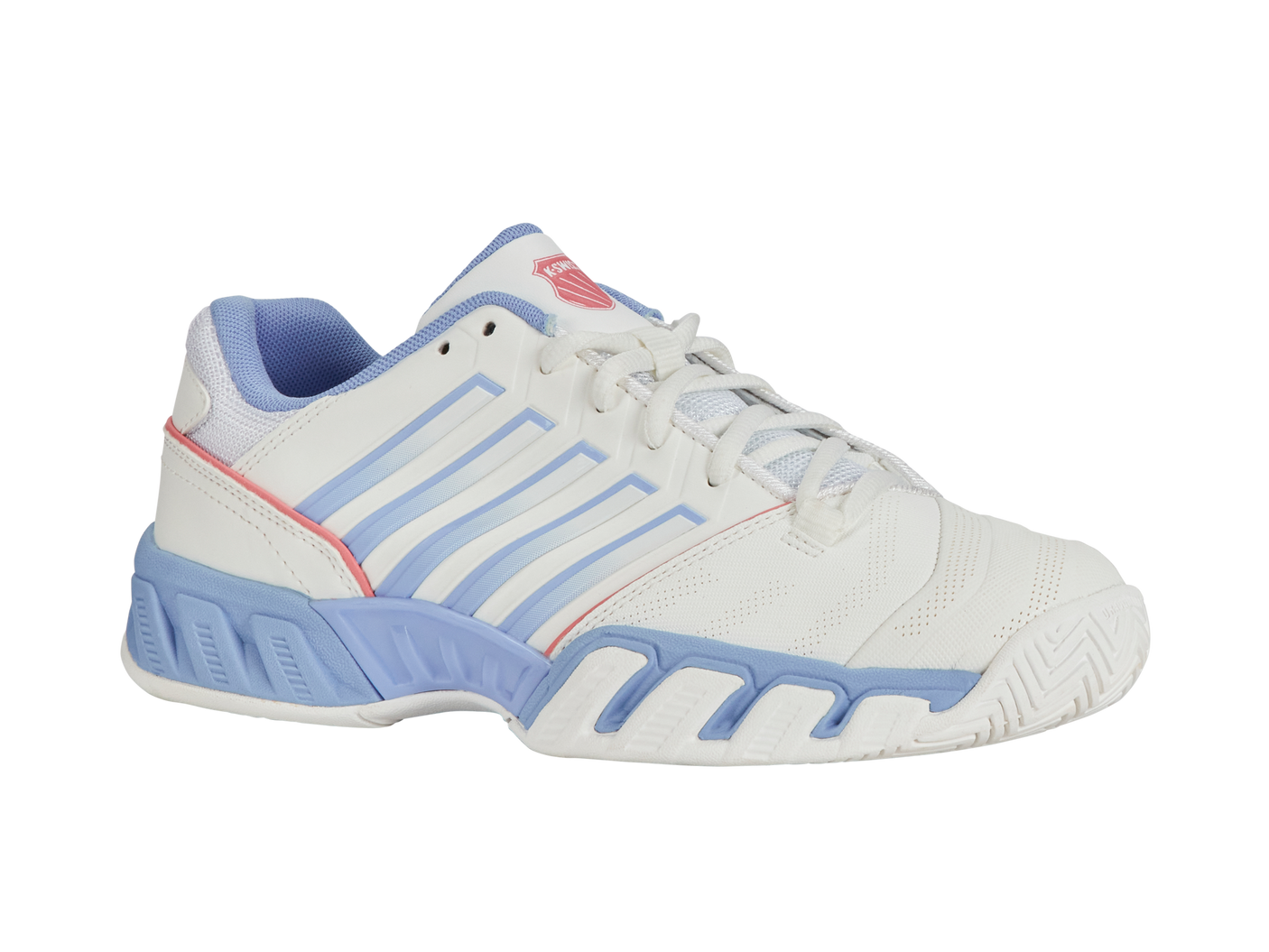 K-Swiss Women's Shoes Bigshot Light 4 | Bright White/Open Air/Strawberry Ice