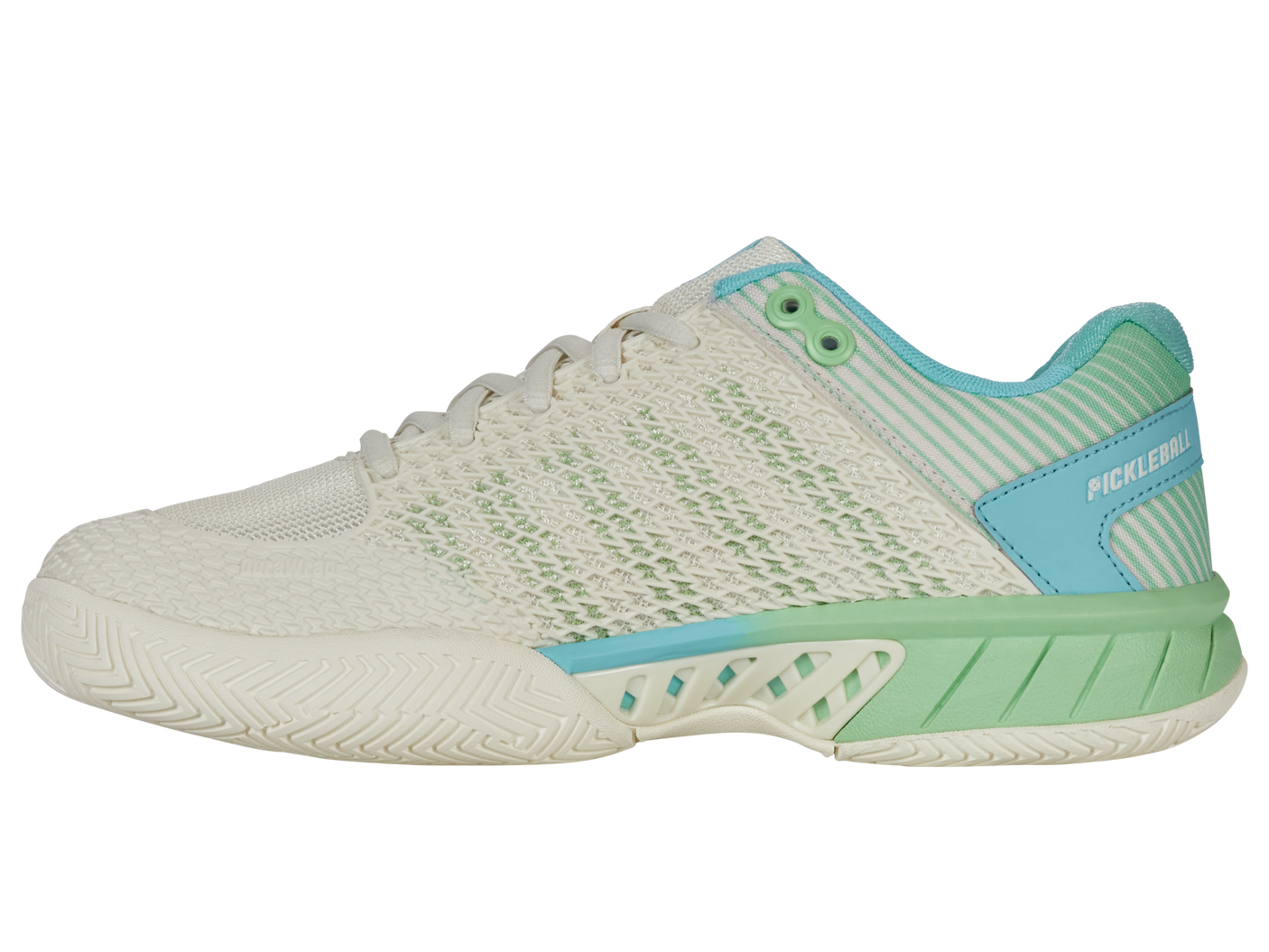 K-Swiss Women's Shoes Express Light Pickleball-Wide | Egret/Patina Green