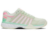 K-Swiss Zapatillas de Mujer Express Light Pickleball-Ancho | Hielo/Melón Verde/Rosa Pastel Neón