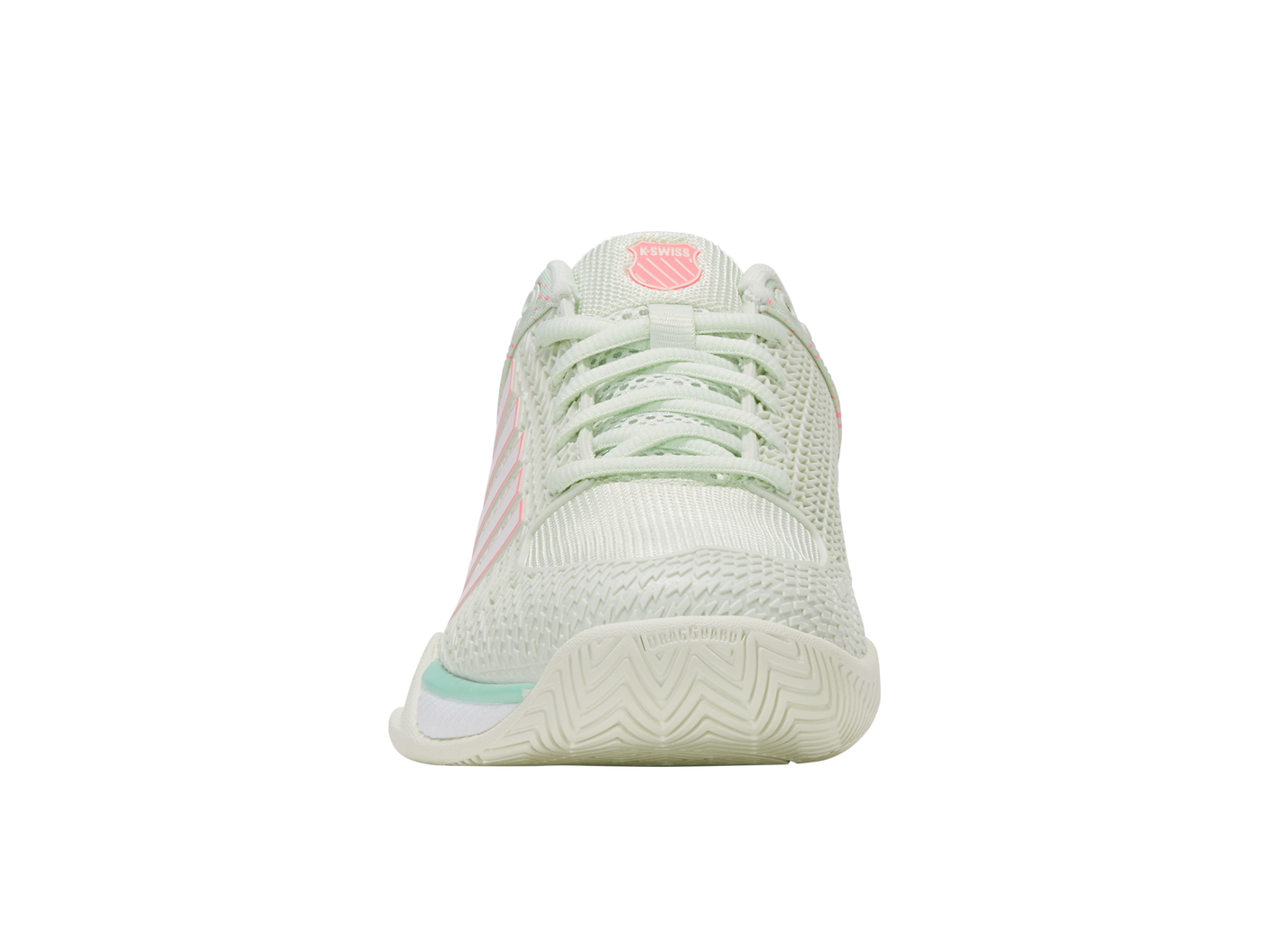 K-Swiss Zapatillas de Mujer Express Light Pickleball-Ancho | Hielo/Melón Verde/Rosa Pastel Neón