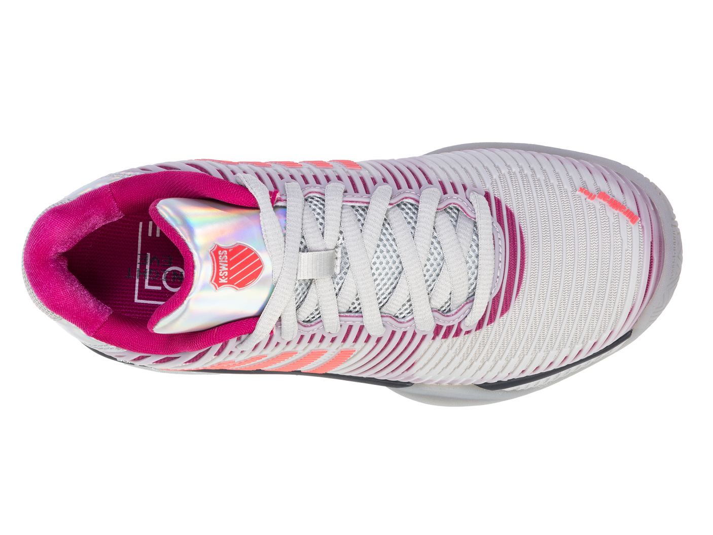 Zapatillas K-Swiss Hypercourt Express 2 Lucky In Love para mujer | Plata/Bruma Harbor/Fruta del dragón