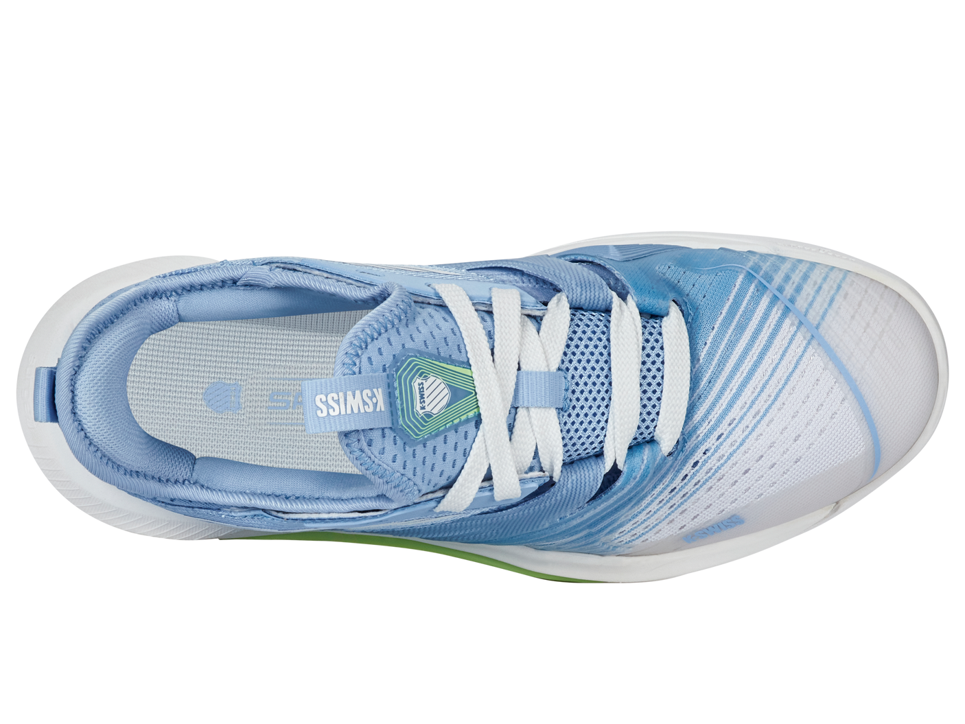 Zapatillas K-Swiss Speedtrac para mujer | Blanco Lucent/Canal holandés/Verde paraíso