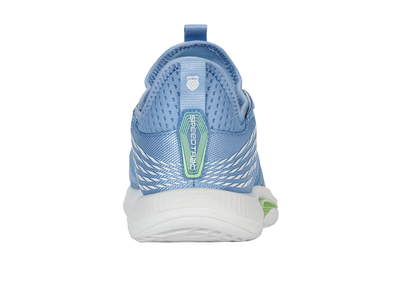 Zapatillas K-Swiss Speedtrac para mujer | Blanco Lucent/Canal holandés/Verde paraíso
