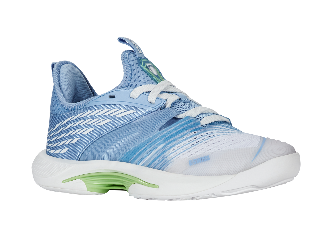 Zapatillas K-Swiss Speedtrac para mujer | Blanco Lucent/Canal holandés/Verde paraíso