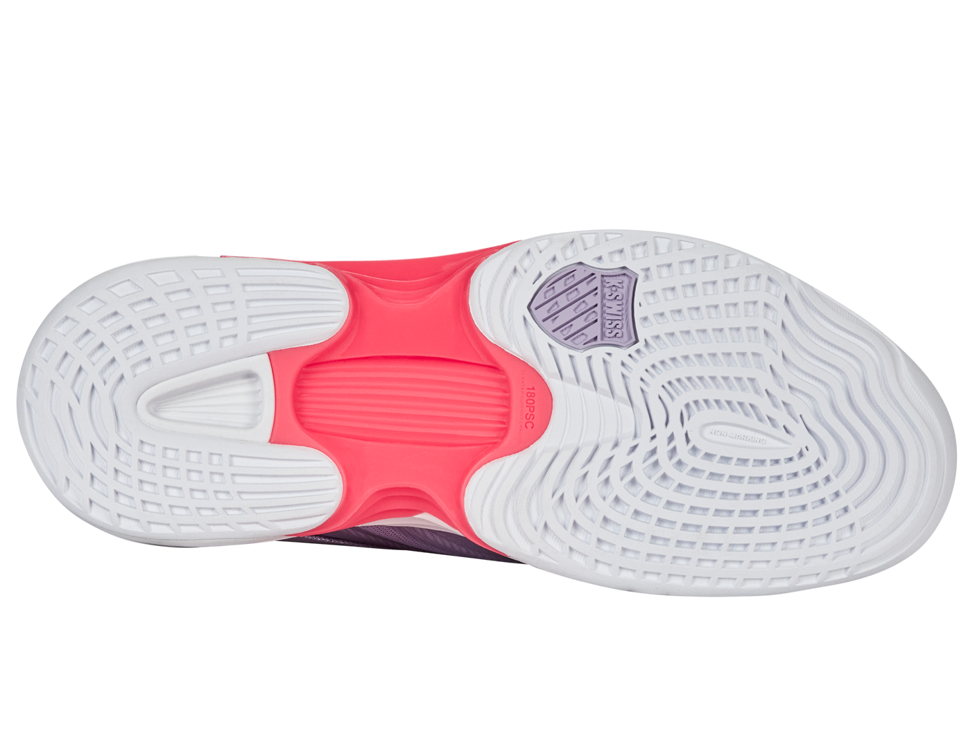 Zapatillas K-Swiss Speedtrac para mujer | Blanco/Orquídea Pétalo/Neón Blaze