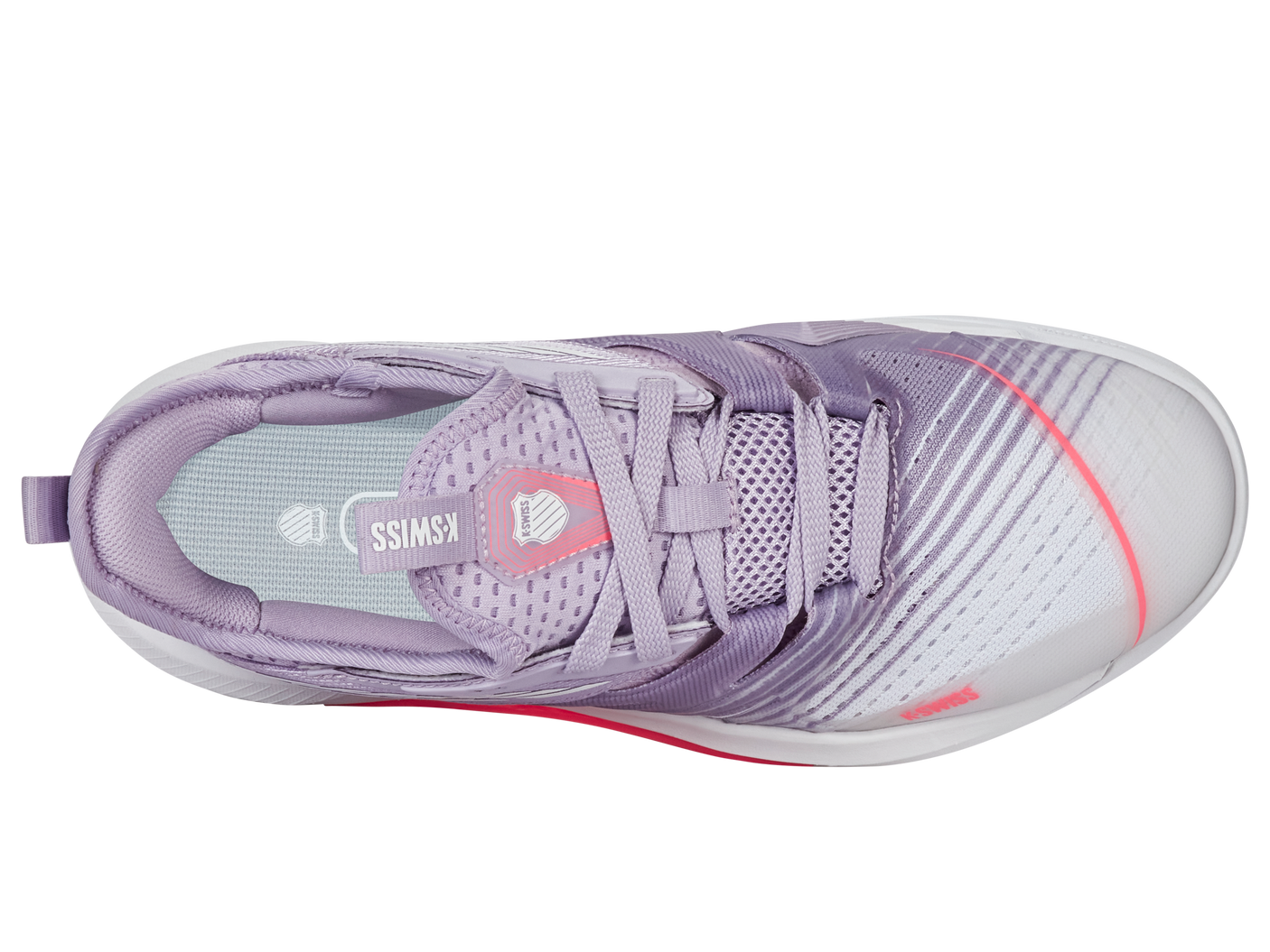 Zapatillas K-Swiss Speedtrac para mujer | Blanco/Orquídea Pétalo/Neón Blaze