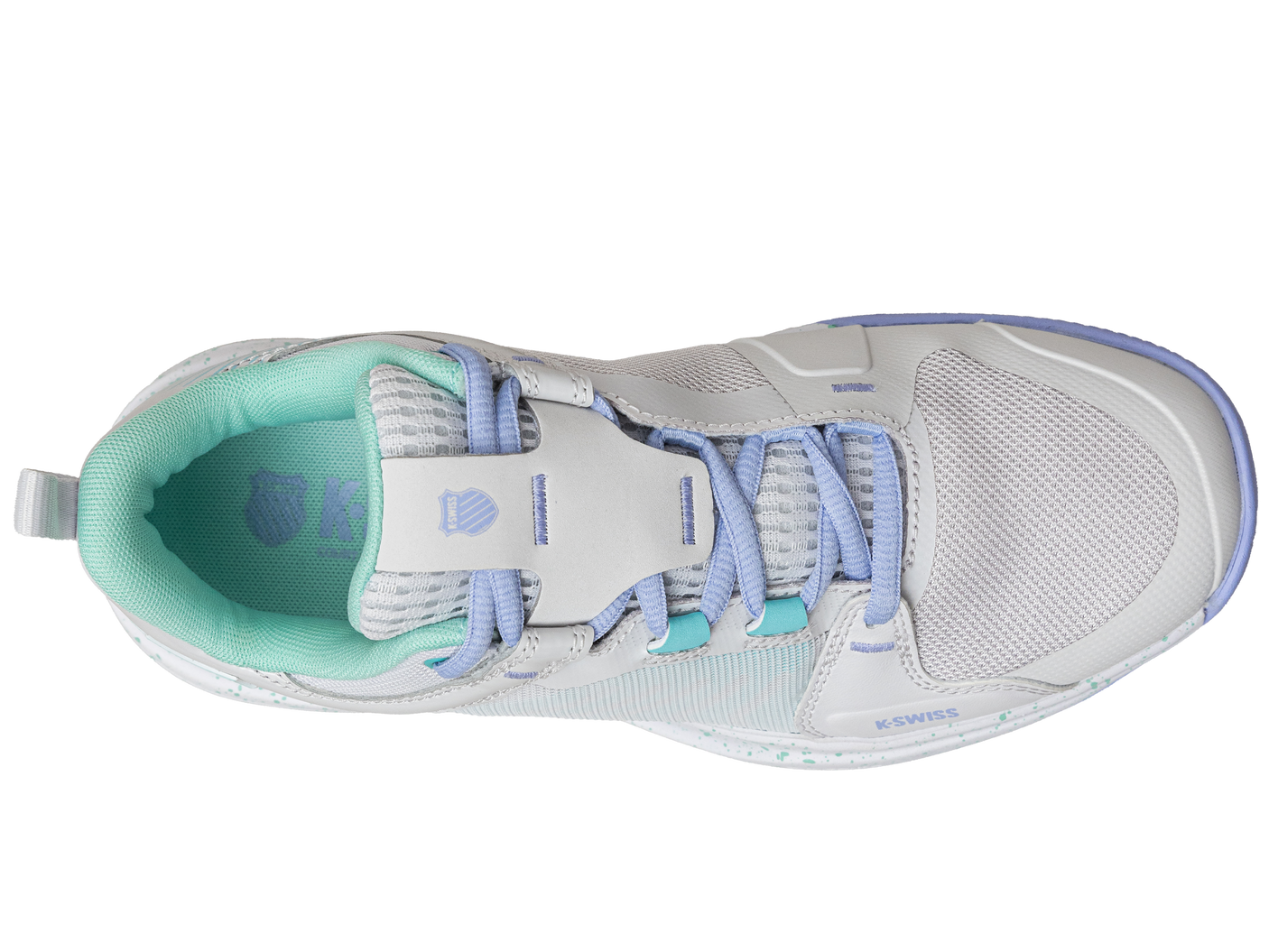 K-Swiss Women's Shoes Ultrashot Team | Nimbus Cloud/Neon Purple/Neon Teal