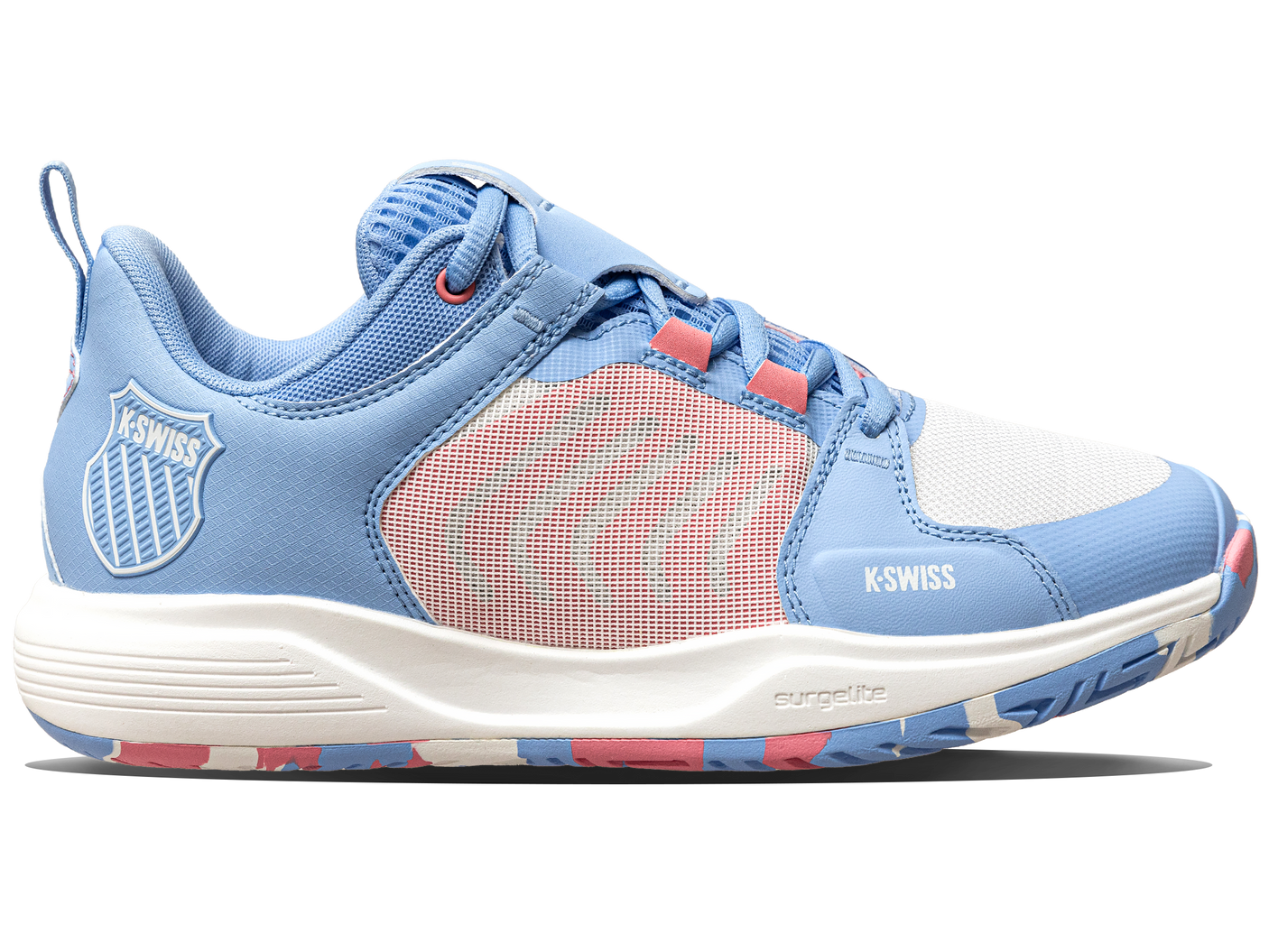 Zapatillas K-Swiss Ultrashot Team para mujer | Aire libre/Blanco brillante/Hielo fresa