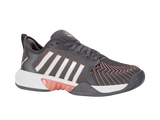 Zapatillas de pádel K-Swiss de mujer Pickleball Supreme | Asphalt/White/Peach Amber