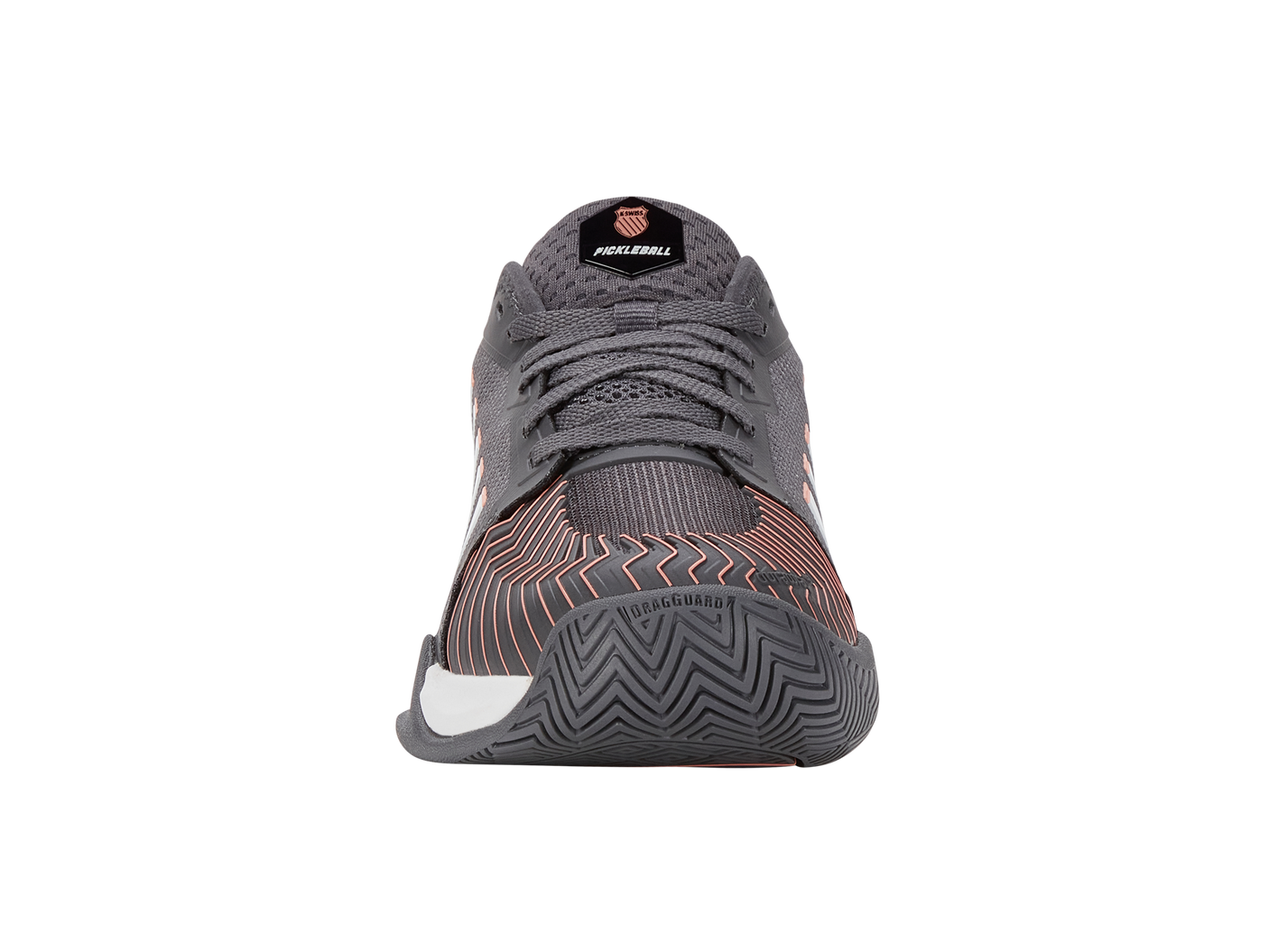 Zapatillas de pádel K-Swiss de mujer Pickleball Supreme | Asphalt/White/Peach Amber