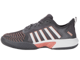 Zapatillas de pádel K-Swiss de mujer Pickleball Supreme | Asphalt/White/Peach Amber