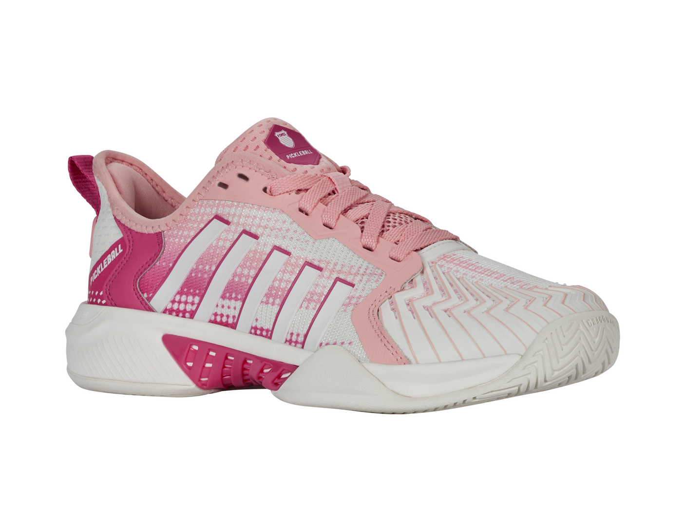 K-Swiss Women's Shoes Pickleball Supreme | Cloud Dancer/Raspberry Sorbet