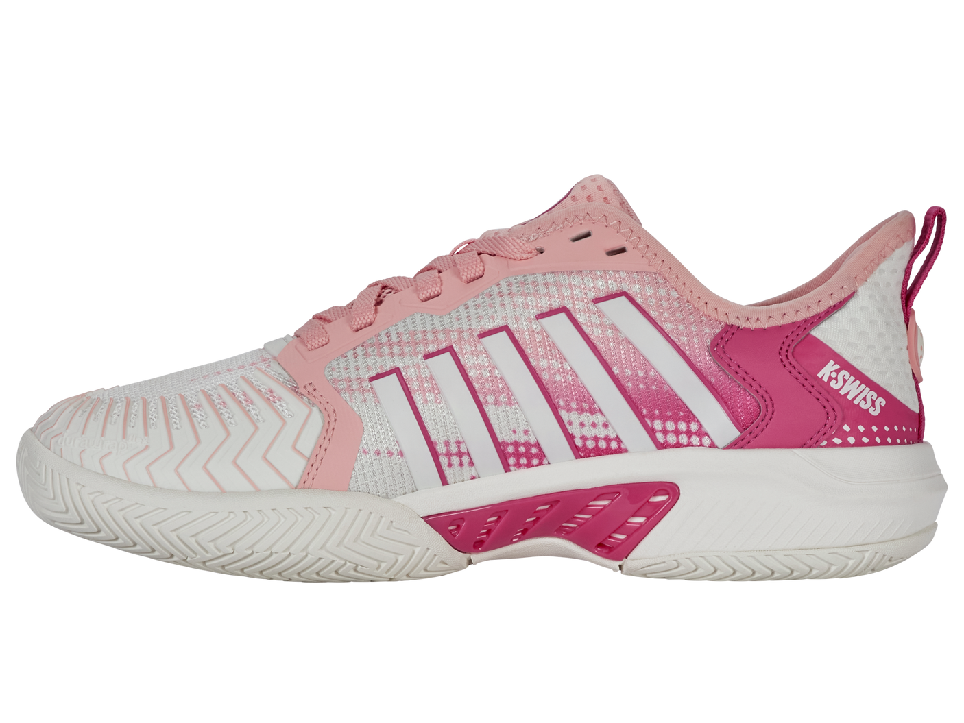 K-Swiss Women's Shoes Pickleball Supreme | Cloud Dancer/Raspberry Sorbet