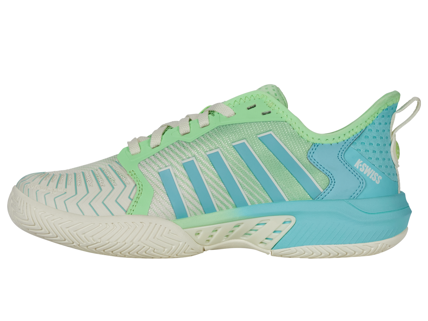 K-Swiss Zapatillas de mujer Pickleball Supreme | Egret/Verde Pátina