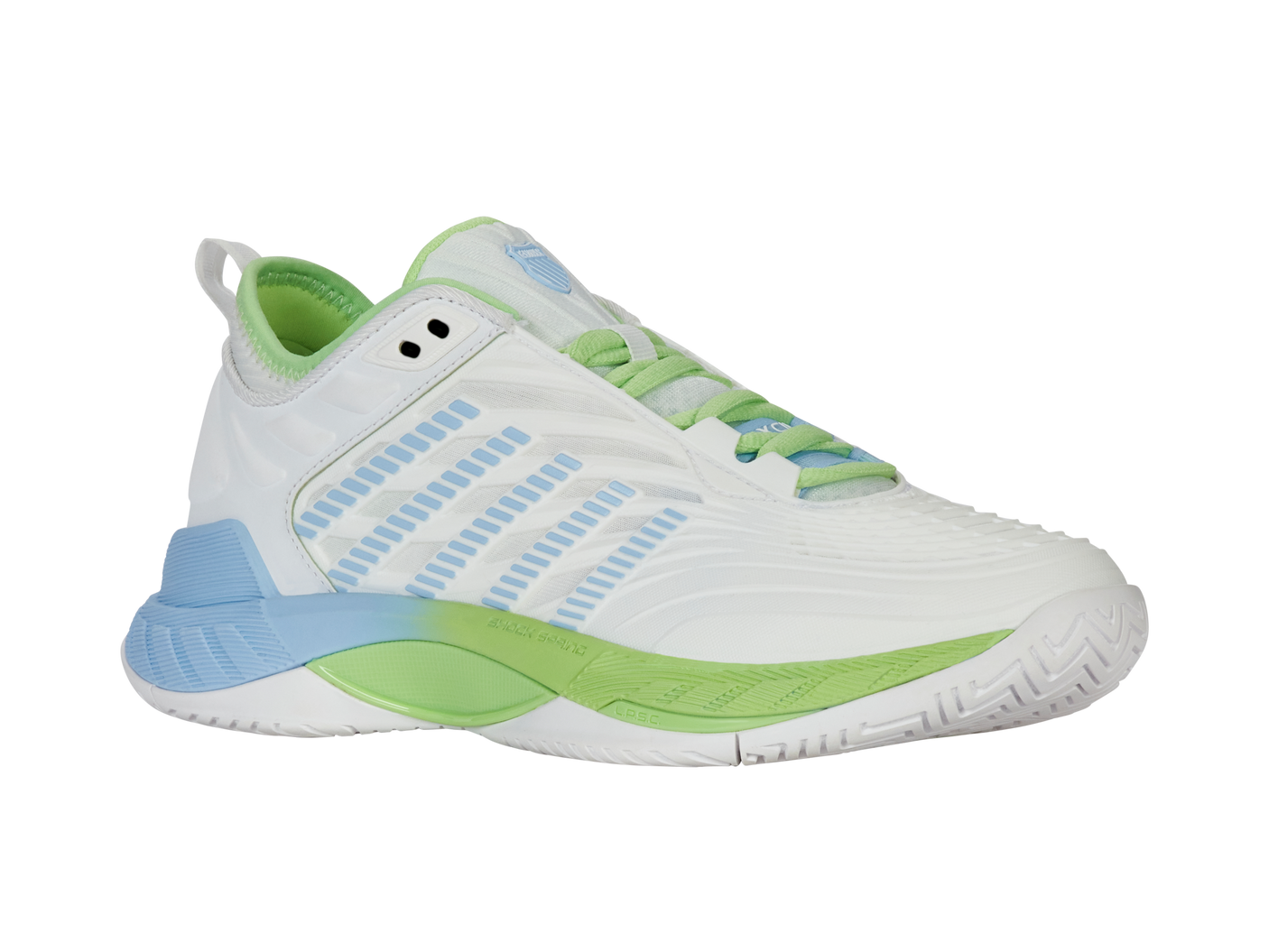 K-Swiss Women's Shoes Hypercourt Supreme 2 | Lucent White/Dutch Canal/Paradise Green