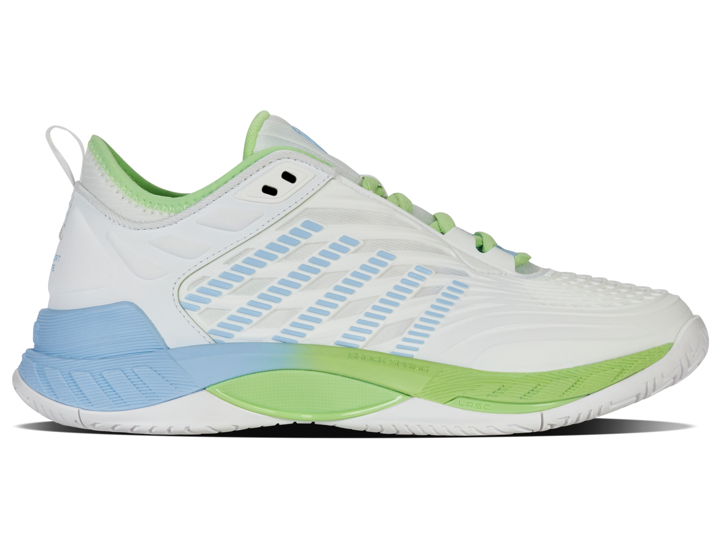 K-Swiss Women's Shoes Hypercourt Supreme 2 | Lucent White/Dutch Canal/Paradise Green