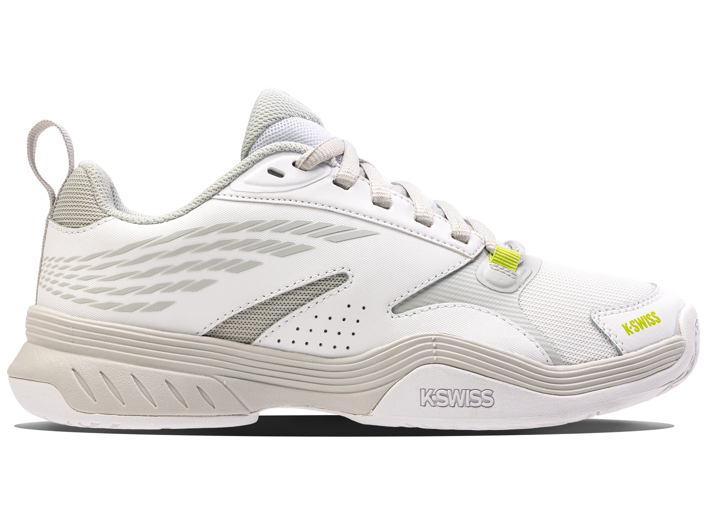 K-Swiss Women's Shoes Speedex | White/Gray Violet/Lime Green
