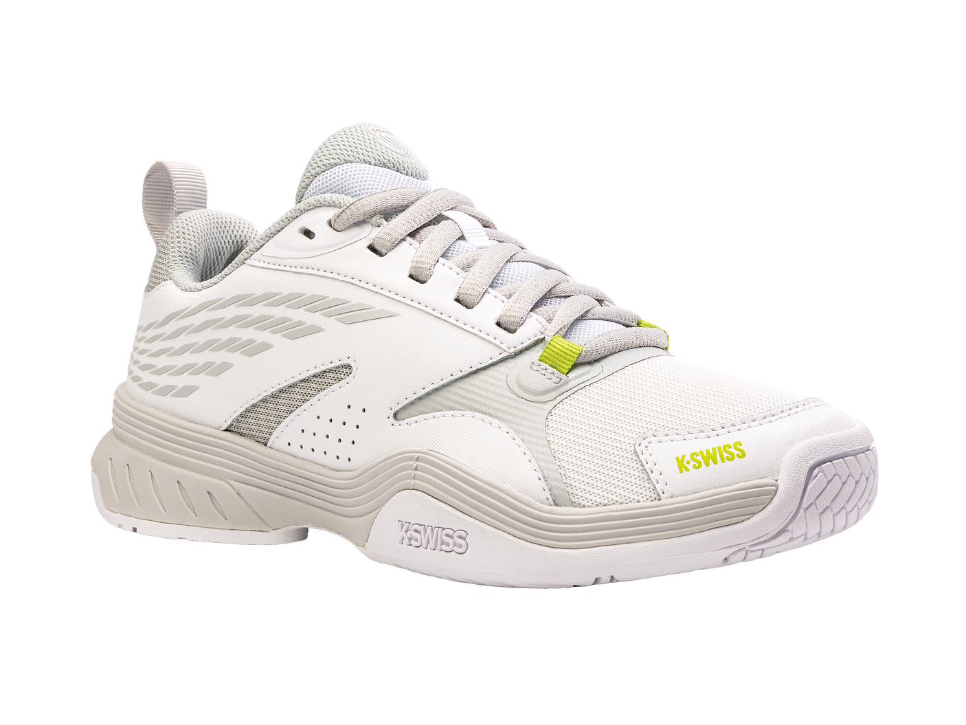 K-Swiss Women's Shoes Speedex | White/Gray Violet/Lime Green