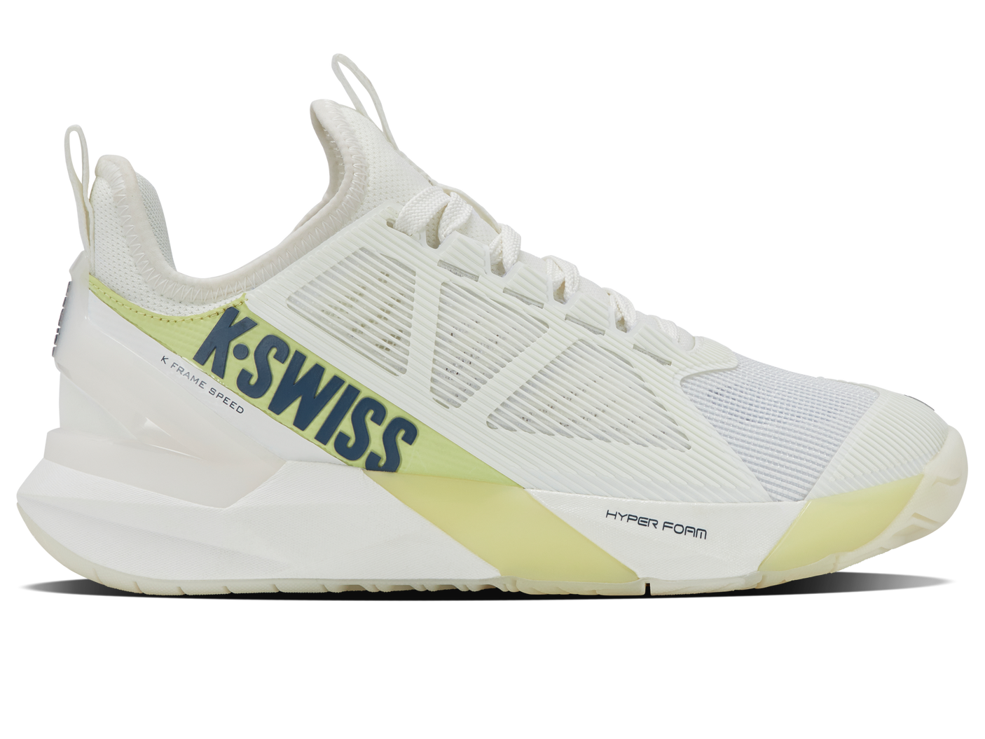 K-Swiss Women's Shoes K-Frame Speed | Blanc De Blanc/Luminary Green/Vintage Indigo