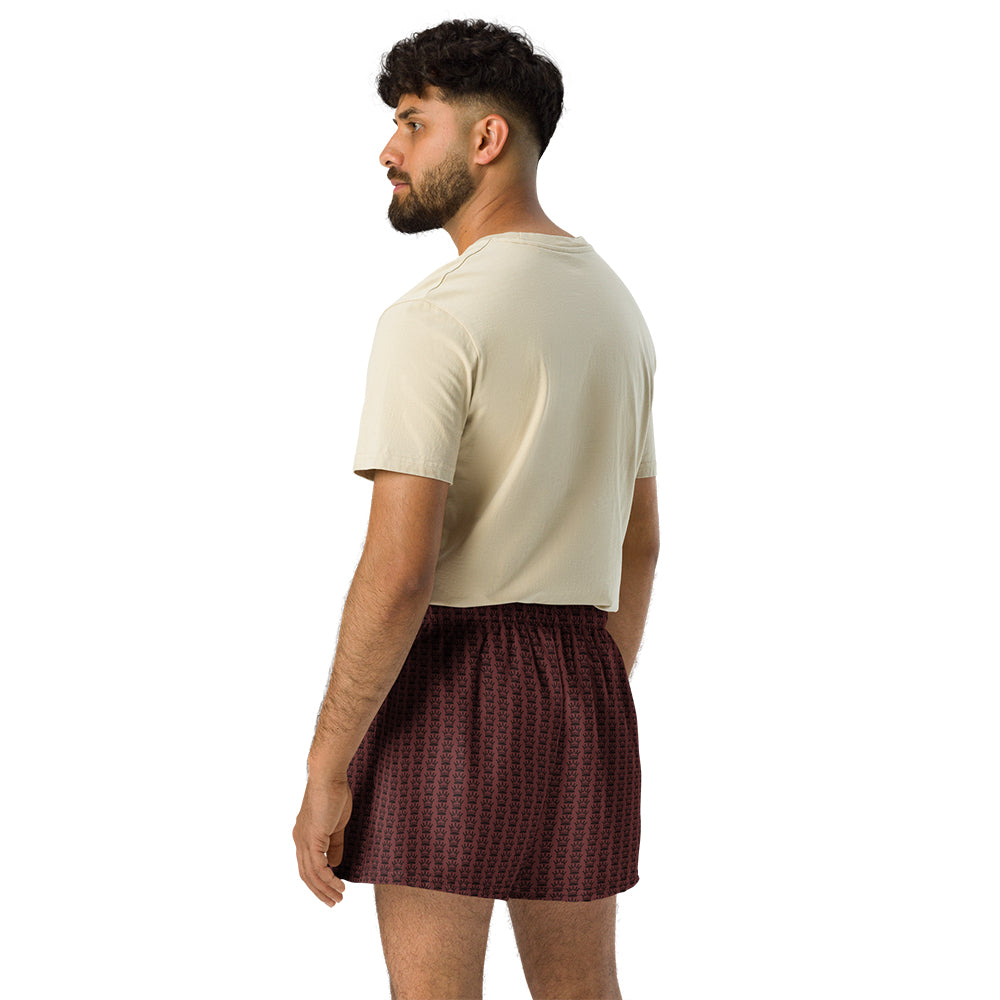 CROWN PICKLEBALL - Logo Pattern Short (Burgundy)