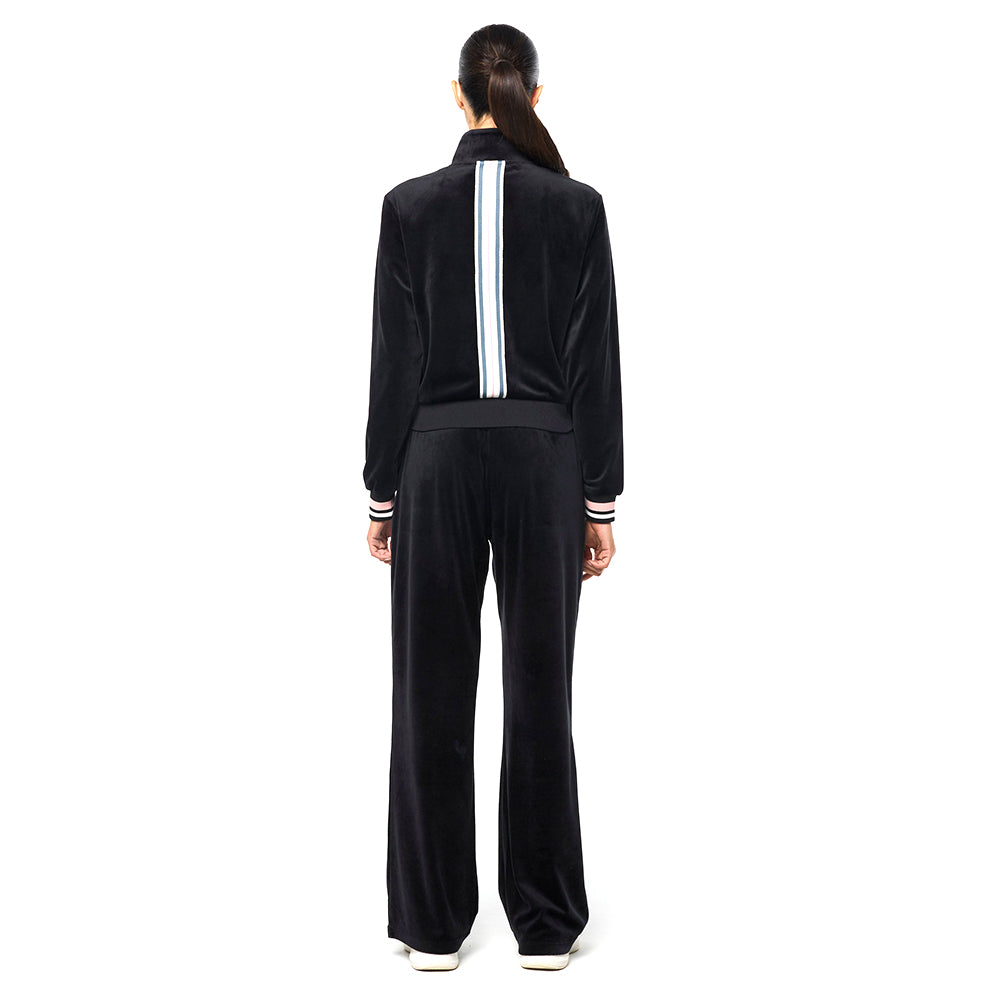 Sergio Tacchini Adele Velour Track Jacket - Black Beauty
