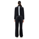 Sergio Tacchini Adele Velour Track Jacket - Black Beauty