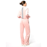 Sergio Tacchini Adele Velour Track Jacket - Pale Mauve