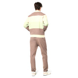 Sergio Tacchini Enzo Striped Track Jacket - Taupe Grey