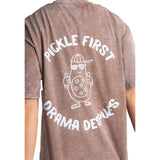 Urban Court - Brown Oversized Urban Pickleball Washed Tee