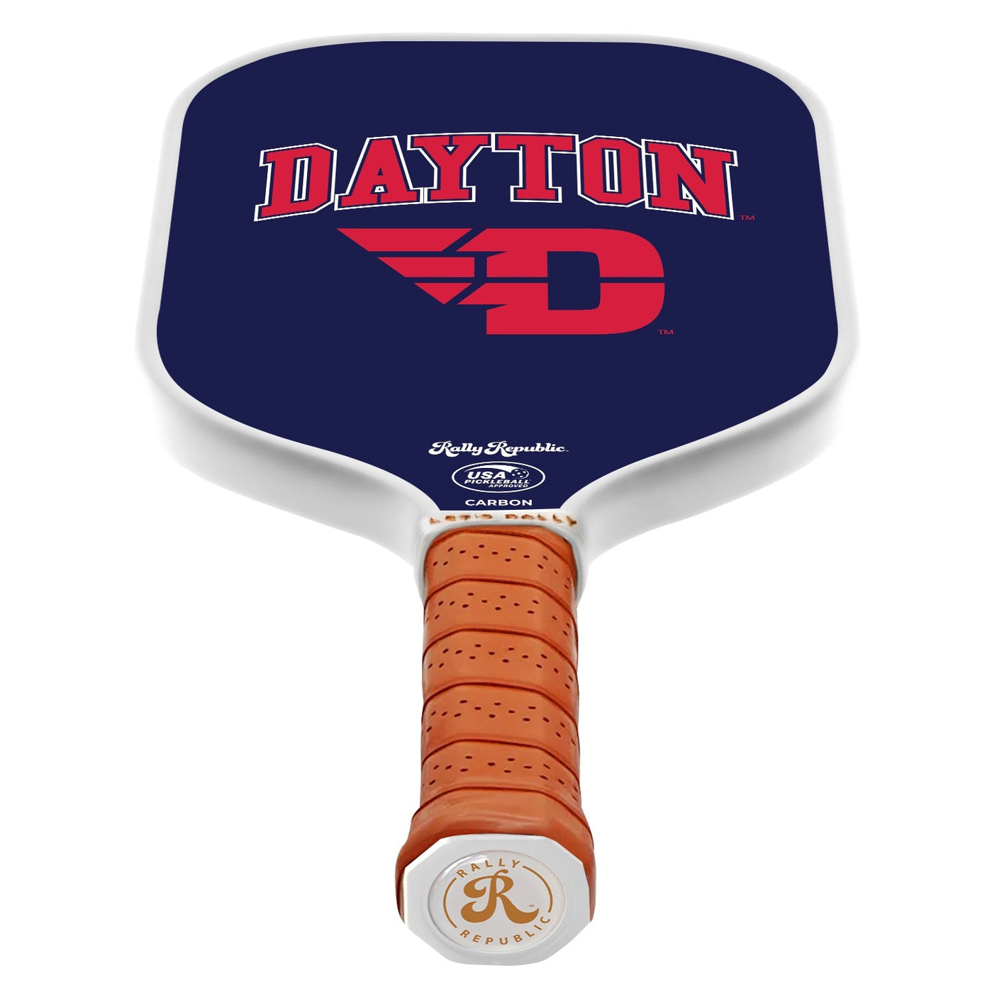 Rally Republic PIckleball Paddle - Dayton Flyers Red Athletic D Logo