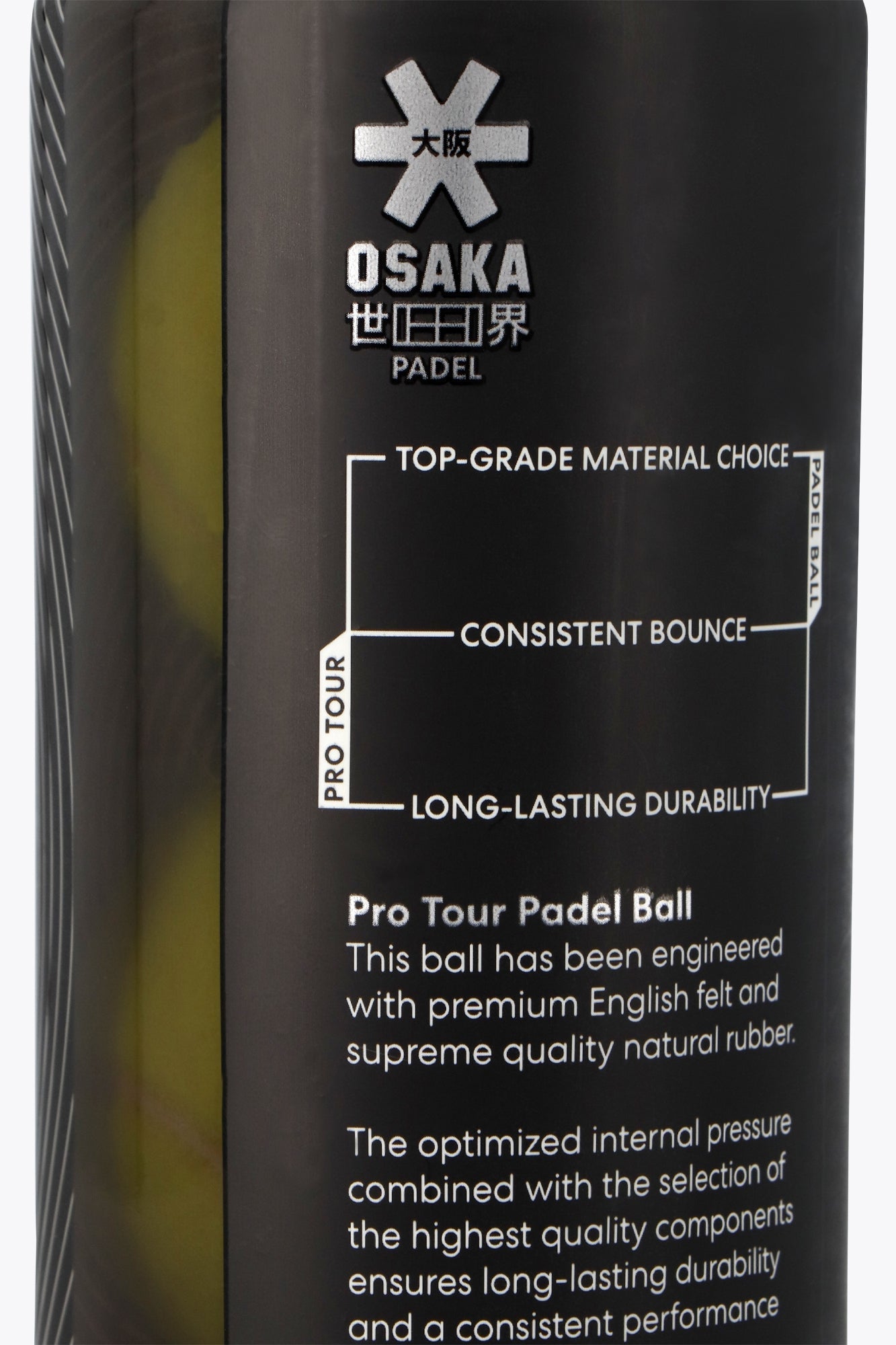 Osaka Pro Tour Padel Ball - 3 Ball Can | No Color