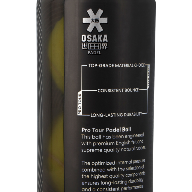 Osaka Padel Balls Pro Tour | 4x Can Bundle