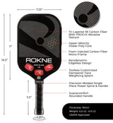 Rokne Pickleball Paddle Aero Blade 1.19