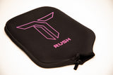 RUSH 13 INDIVIDUALES (ROSA) Incluye tarjeta de peso personalizada, funda de pala, borrador de pala y pesas de plomo.