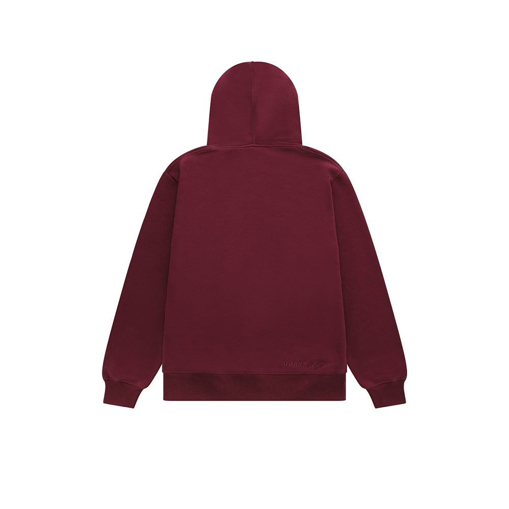 Sudadera con capucha unisex básica Osaka | Burdeos