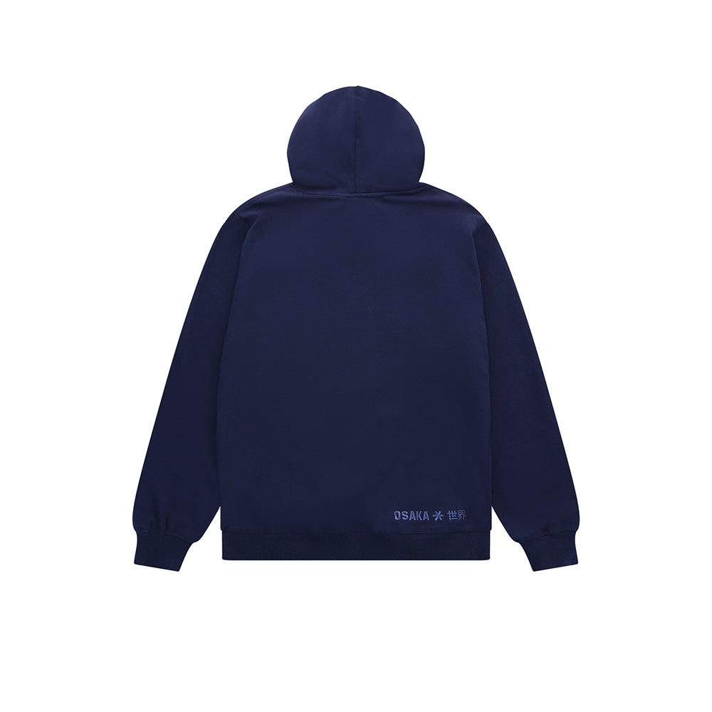 Sudadera con capucha unisex básica Osaka | Azul marino