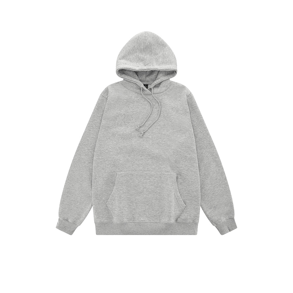Sudadera con capucha unisex Osaka básica | Gris jaspeado