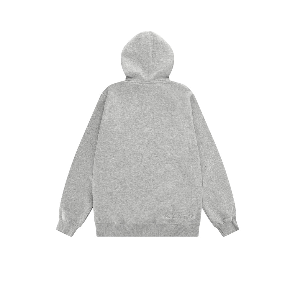 Sudadera con capucha unisex Osaka básica | Gris jaspeado