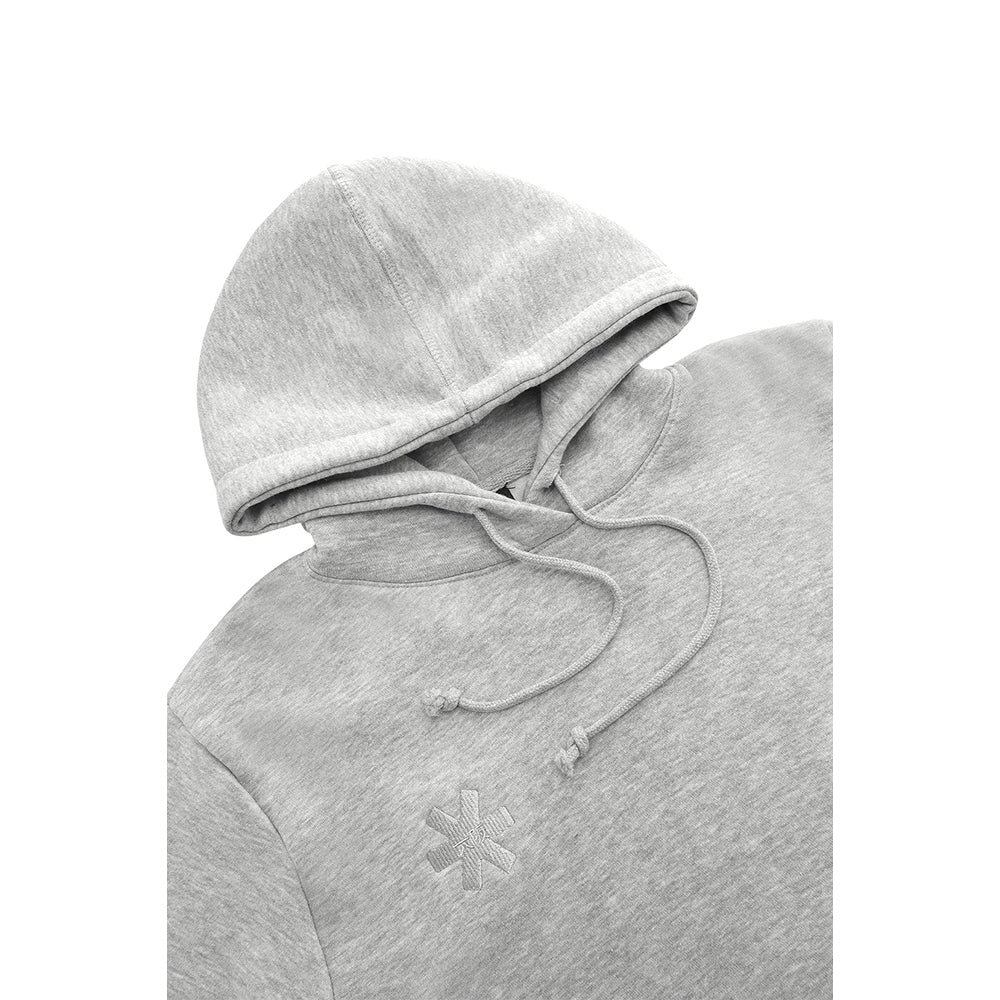 Sudadera con capucha unisex Osaka básica | Gris jaspeado