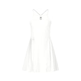 Osaka Women Pleated Tech Dress | White