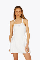 Osaka Women Pleated Tech Dress | White