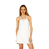 Osaka Women Pleated Tech Dress | White
