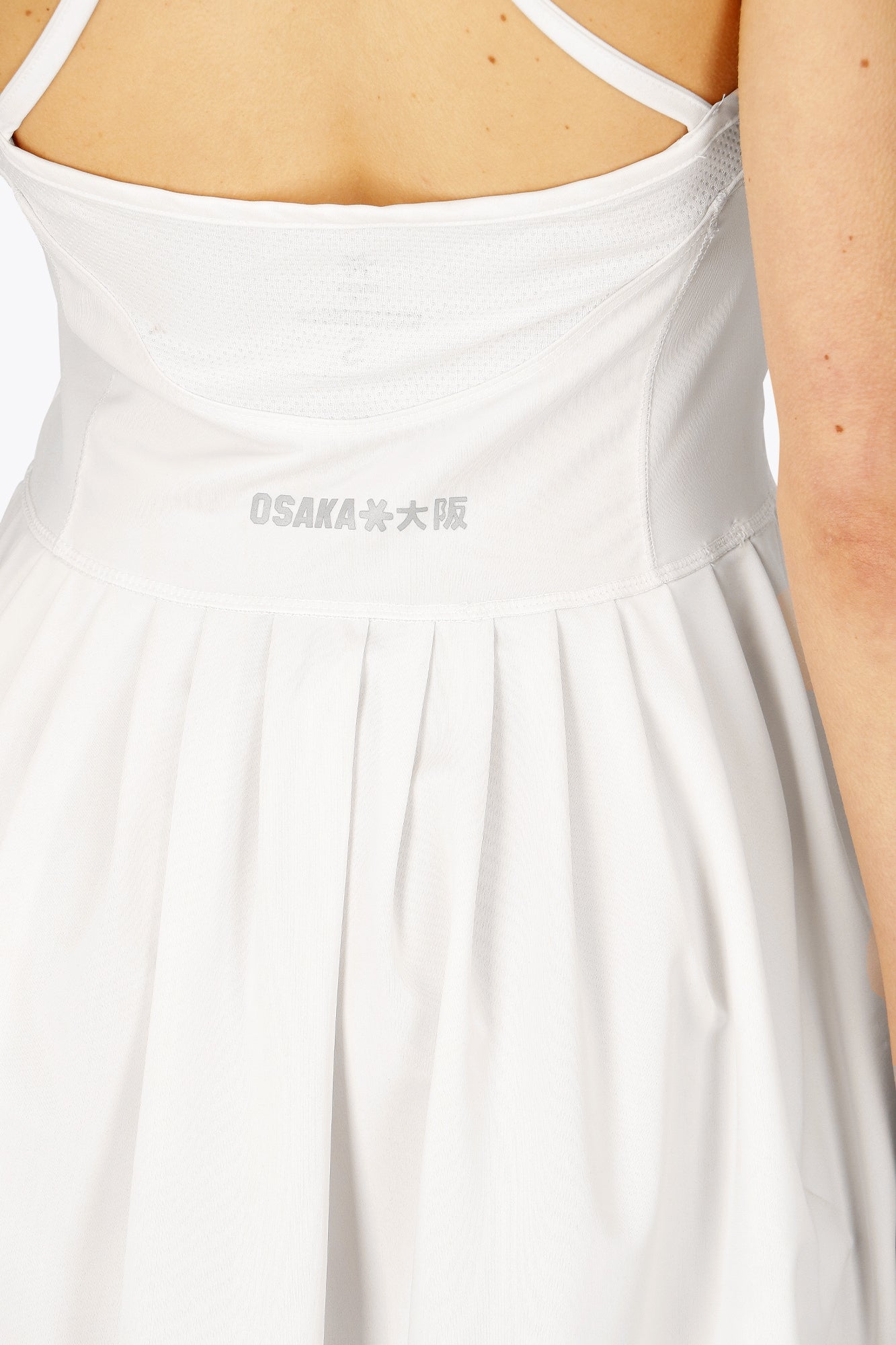 Osaka Women Pleated Tech Dress | White