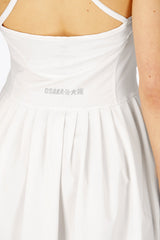 Osaka Women Pleated Tech Dress | White