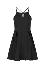 Osaka Women Pleated Tech Dress | Black