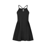 Osaka Women Pleated Tech Dress | Black
